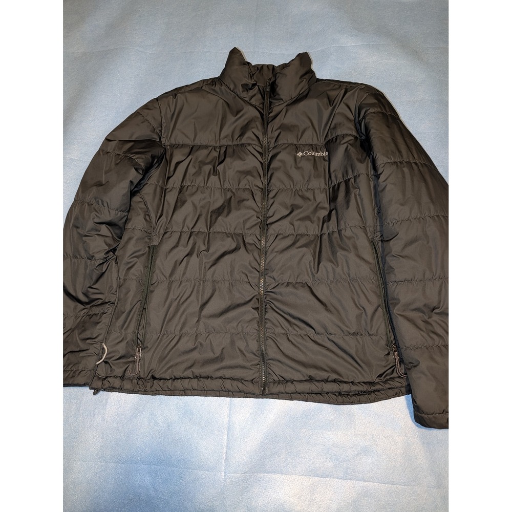Columbia Omni-Heat Interchange Puffer Jacket Mens XXL Black Quilted WM1164